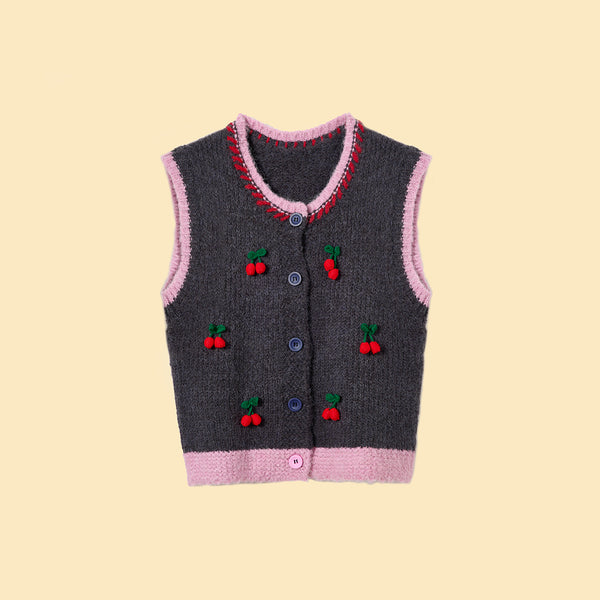 Cherries on Top Knit Vest