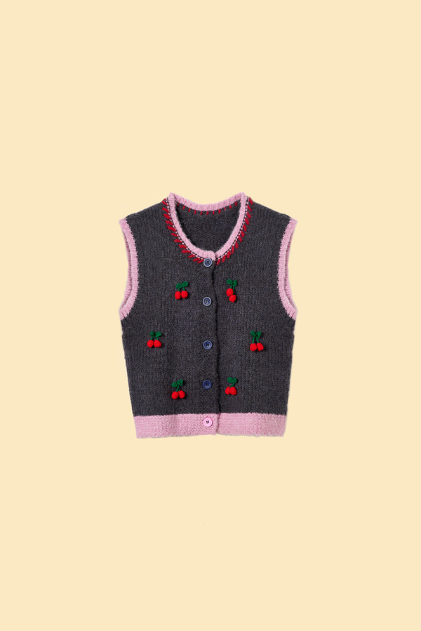 Cherries on Top Knit Vest