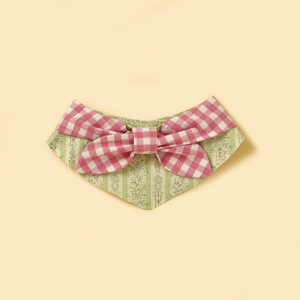 Picnic Bliss Floral Gingham Print Bandana