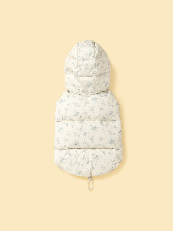 Pre-Order 3 weeks: Central Park Bloom & Stripe Reversible Down Parka Jacket