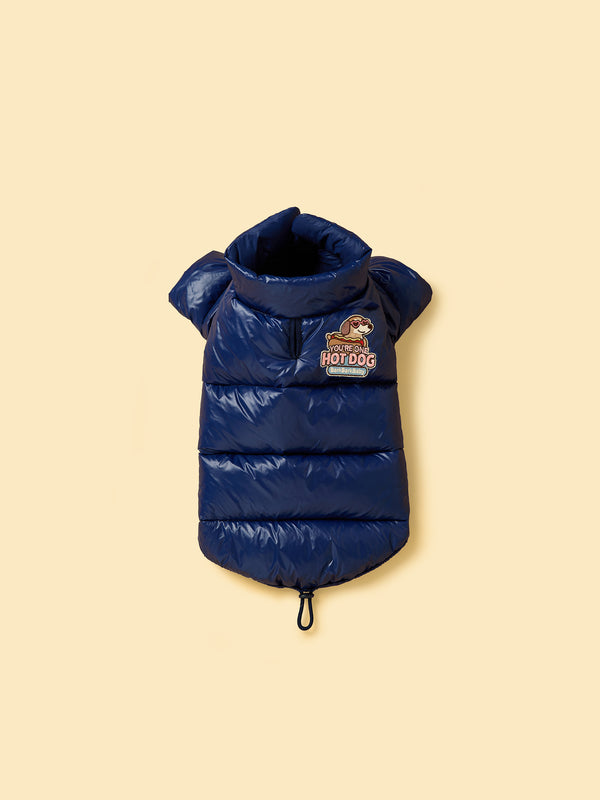 Pre-Order 2 weeks: You are One Hot Dog Navy Blue Down Parka Jacket